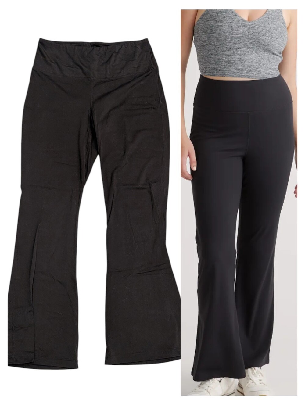 Quince Ultra-Form High-Rise Flare Legging Black Size Large